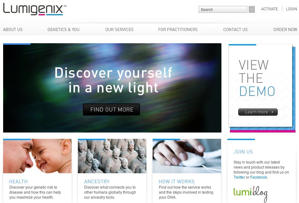 lumigenix-frontpage